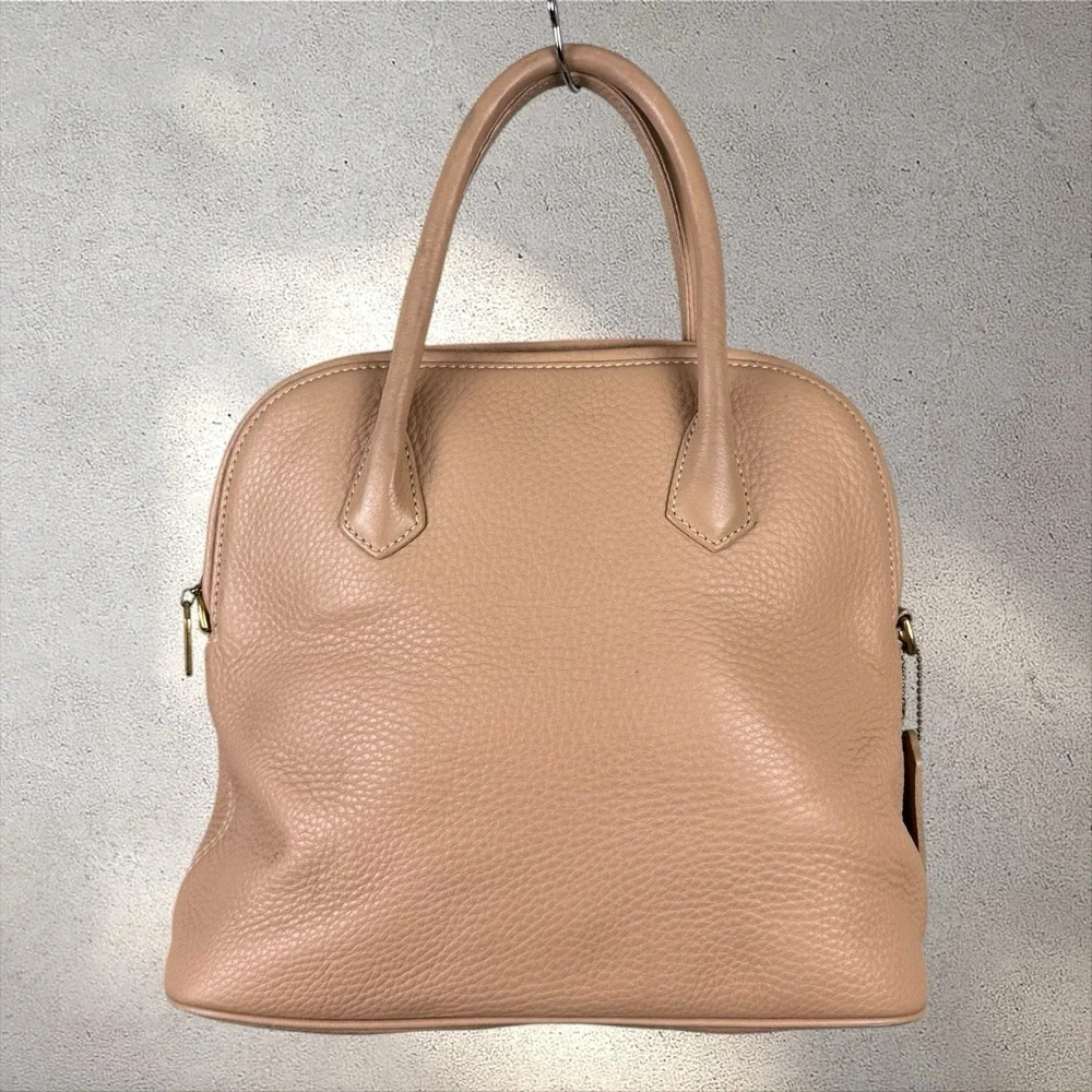 Vintage Coach Sonoma Satchel #4921 Natural Grain Leather Cream Top Handle Purse‎